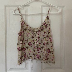 Ruffled floral top